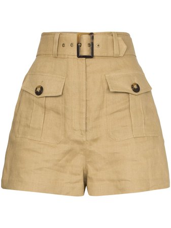 ZIMMERMANN buttoned safari shorts - FARFETCH