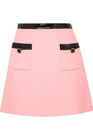 Miu Miu | sequined velvet-trimmed mini skirt