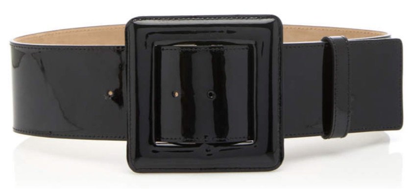 Carolina Herrera Oversized Patent Leather Waist Belt