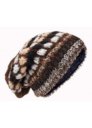 Bubbleknit Chocolate Brown Beanie Woolly Hat