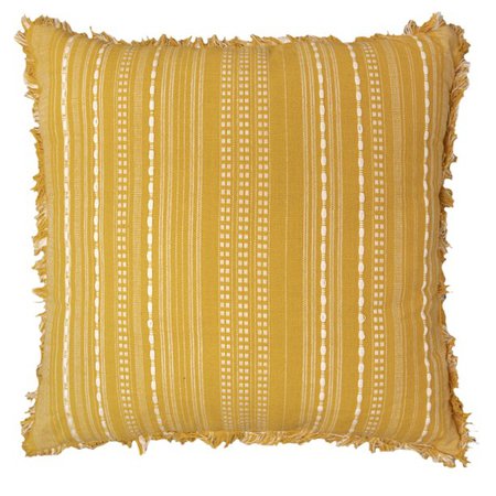 Better Homes & Gardens Reversible Stripe Pillow, 20''x20'', Yellow - Walmart.com - Walmart.com