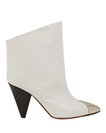 Isabel Marant Lapee Leather Ankle Boots | INTERMIX®