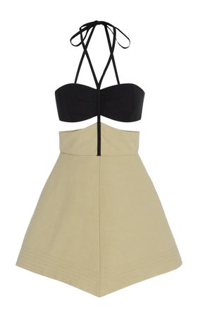 Swim Two-Tone Cotton-Blend Mini Dress By Rosie Assoulin | Moda Operandi
