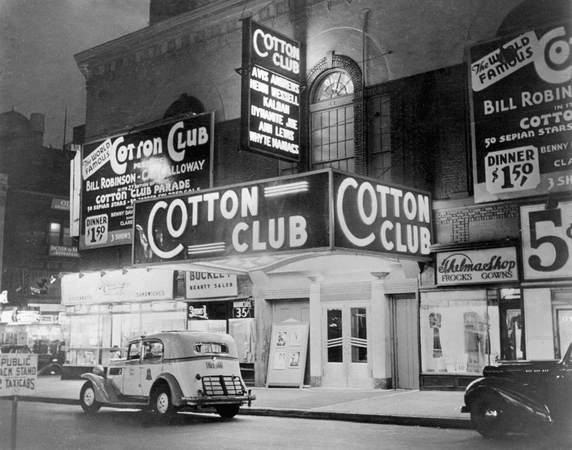 Cotton Club 1920s history background