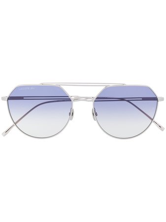 Lacoste Paris Collection Oval-Frame Sunglasses L220SPC Metallic | Farfetch