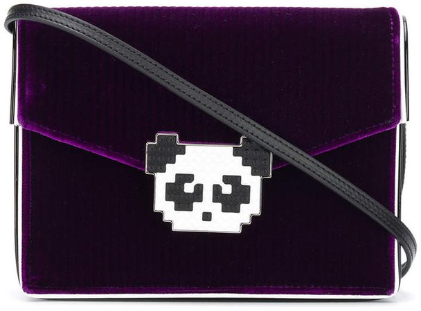 panda embellished crossbody bag
