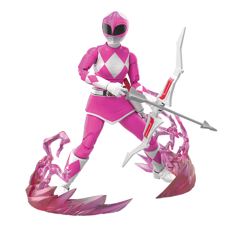 pink power ranger toy figurine