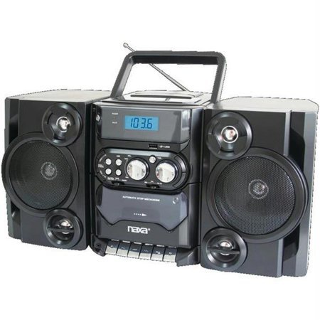 Portable Cd-mp3 Player With Am-fm Radio&#44; Detachable Speakers&#44; Remote & Usb Inputs - Walmart.com