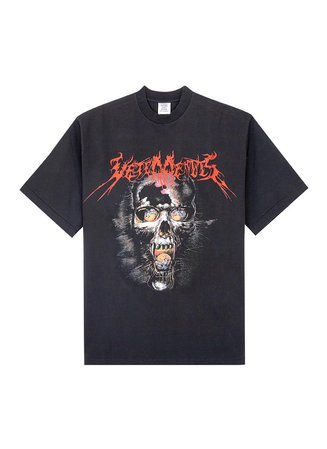 Vetements Black Metal Skull Tee - Google Search