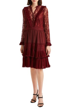 French Connection Clandre Lace Fit & Flare Dress | Nordstrom