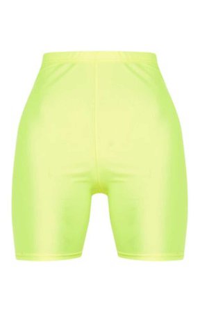 Yellow Neon Bike Shorts  $18.00