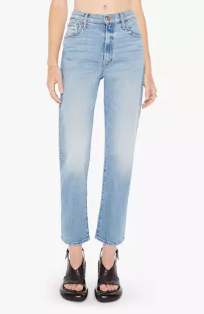 MOTHER The Ditcher Zip Flood Straight Leg Jeans | Nordstrom