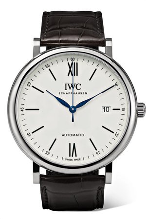 IWC SCHAFFHAUSEN | Portofino Automatic 40mm stainless steel and alligator watch | NET-A-PORTER.COM