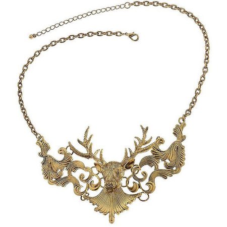 golden fawn necklace
