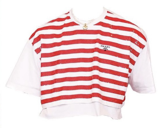prada striped shirt