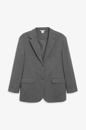 Oversized blazer - Grey rocks - Coats & Jackets - Monki WW