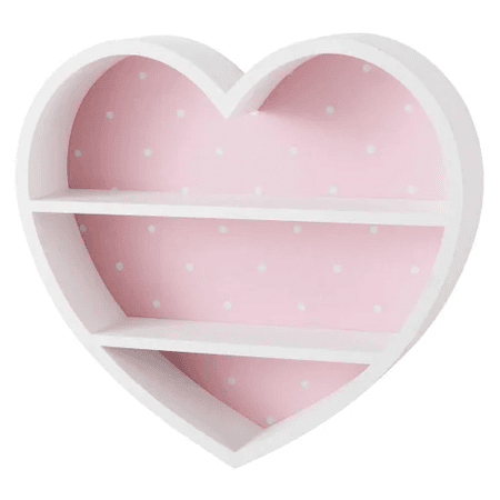Pink heart shelf