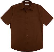 brown dress shirt