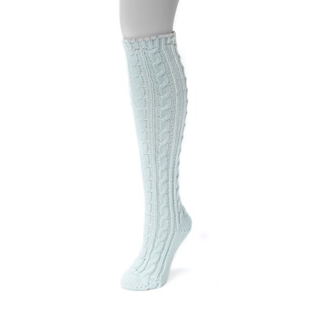 Women's MUK LUKS Solid Cable-Knit Knee-High Socks