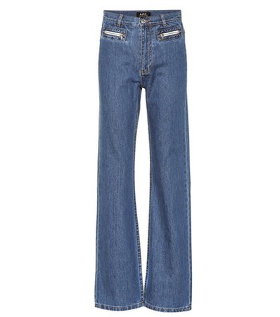 Newport mid-rise straight jeans