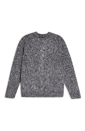 Topshop Vertical Cable Crew Sweater | Nordstrom