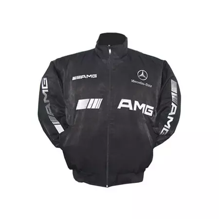 Mercedes Benz AMG Racing Jacket Black NASCAR Jacket - Etsy Canada