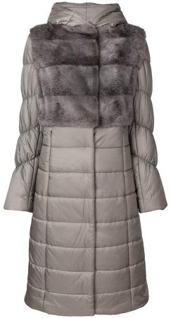 Liska fur trim padded coat
