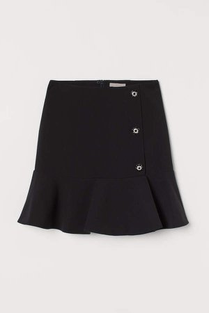 Skirt with Rhinestones - Black