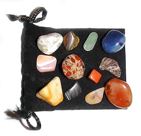 crystals & pouch