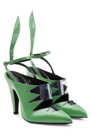 CALVIN KLEIN 205W39NYC - Kai Patent Leather Sandals - green