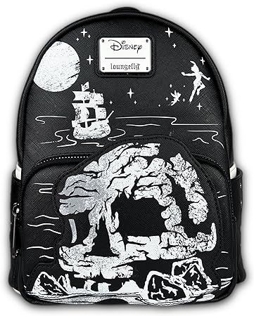 Amazon.com | Loungefly GT Exclusive Disney Peter Pan Skull Rock Mini Backpack | Casual Daypacks
