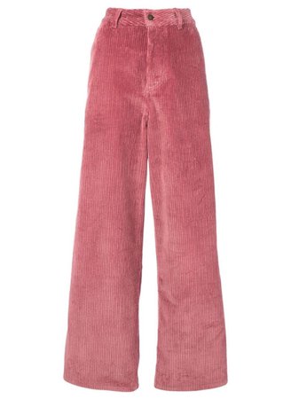 pink flare orange pants