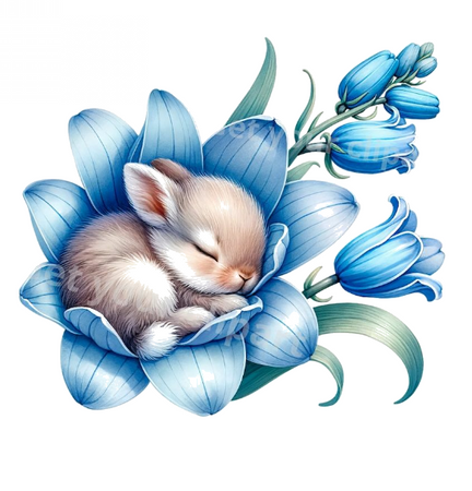 Bunny Blue Flower