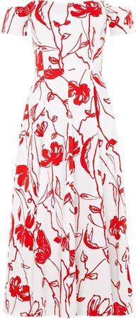 Sabinna Victoria Dress Red Flowers