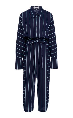 Solo Striped Cotton-Poplin Jumpsuit by palmer//harding | Moda Operandi