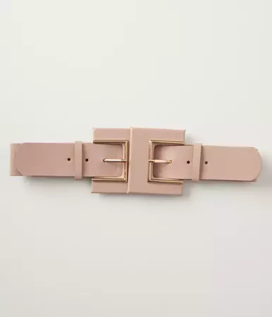 Pale Pink Square Double Buckle Belt – Unique Vintage
