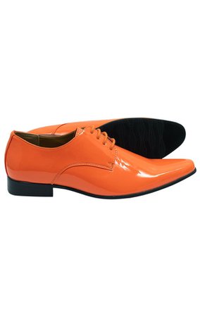 Orange Patent Contemporary Dress Shoes by Dobell | Dobell