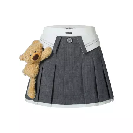13 DE MARZO Bear Loin Pleated Skirt Griffin | MADA IN CHINA