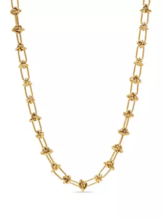 Nialaya Jewelry knot-detail gold-plated Necklace - Farfetch