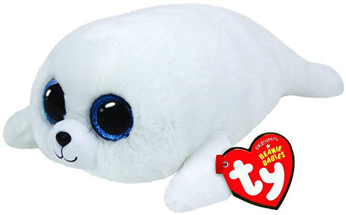 Amazon.com: Ty Beanie Boos ICY - White Seal reg: Toys & Games