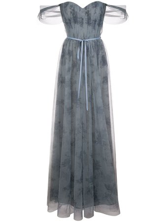 Shop Marchesa Notte Bridesmaids tulle draped bridesmaid gown with Express Delivery - FARFETCH