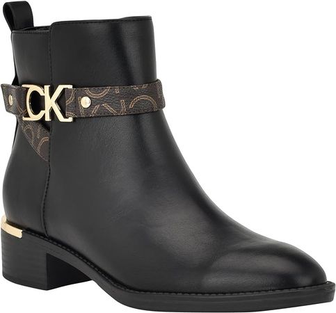 Amazon.com | Calvin Klein Women's Dhara Ankle Boot | Ankle & Bootie