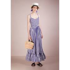 j.crew ruffled striped cotton-poplin maxi dress - Google Search
