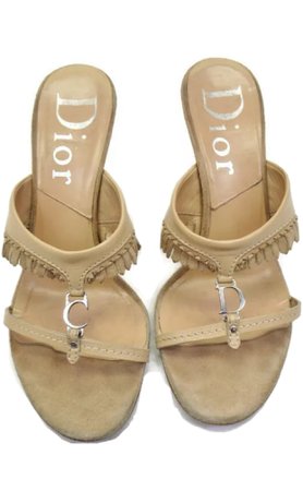 Dior Fringe Sandals