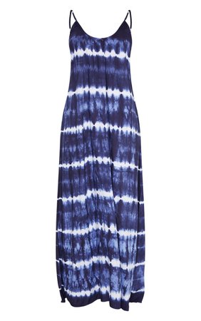 Tie Dye Low Back Oversized Maxi Beach Dress | PrettyLittleThing