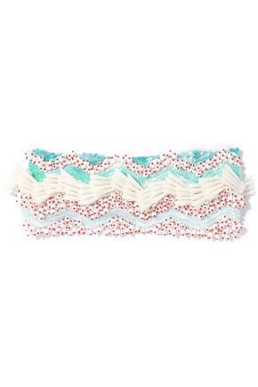 Embellished crochet-knit headband | MISSONI | Sale up to 70% off | THE OUTNET