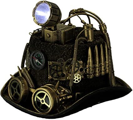 steampunk miner hat