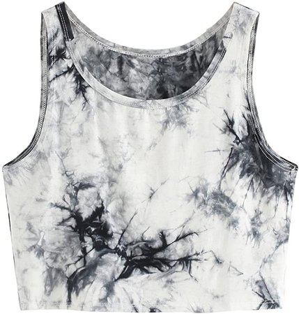 Amazon.com: SweatyRocks Women's Summer Sleeveless Letter Print Casual Crop Tank Top Shirts (Small, Multicoloured): Clothing