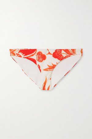 Red Zoa floral-print bikini briefs | Mara Hoffman | NET-A-PORTER