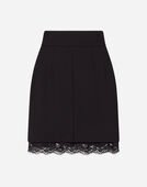 Women's Skirts | Dolce&Gabbana - SHORT DOUBLE WOOLEN CLOTH SKIRT